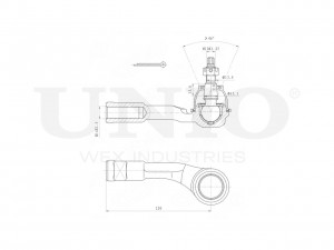 Наконечник рулевой правый SSP-10177 UNIO