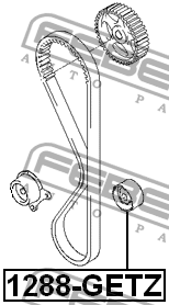 Ролик обводной 1288-GETZ 1288-GETZ FEBEST