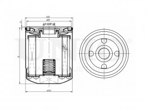 Фильтр масляный FLT-20054 UNIO