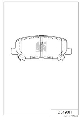 Колодки тормозные задн. Honda Pilot USA, Acura ZDX 3.5,3.7 09- D5190H D5190H MK KASHIYAMA