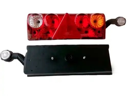 фонарь задний! RH желтый, 7-pin + рог LED END \ UNIVERSAL M711436 MARS