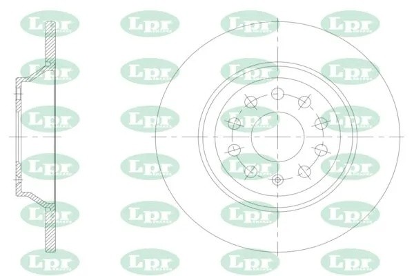 Диск тормозной A1055P A1055P LPR