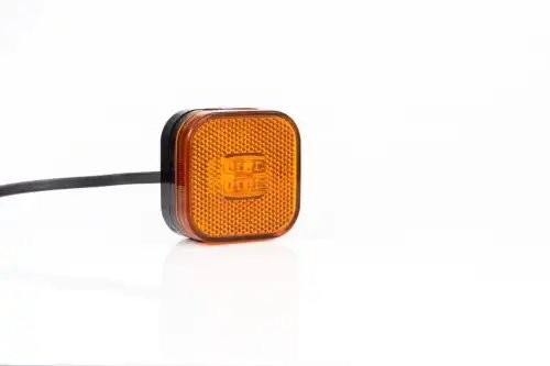 фонарь габаритный! LED, желтый, 62х62, с проводом 0.5м\ FT027ZLED FRISTOM