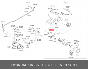 Электрод запальный ПЖД HYUNDAI County,AeroTown,AeroQueen OE 973188A000 HYUNDAI KIA