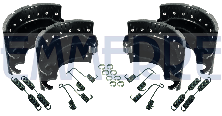 К-КТ на ось колодки + накладки STD + РМК 300x200; наклепанные; SN3020 960599 EMMERRE