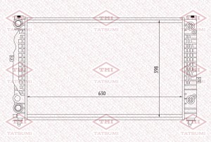 Радиатор охлаждения TGA1163 TGA1163 TATSUMI