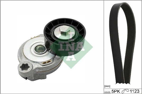 Ремень приводной поликлиновой VOLVO XC70 (07-) комплект INA 529037510 INA