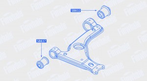Сайлентблок нижнего рычага передней подвески переднийAstra G/H Meriva B Zafira A SB837 FINWHALE