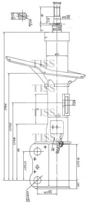 Амортизатор TOYOTA Camry (01-06) передний левый JUST DRIVE JAS0115 JUST DRIVE