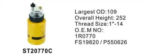 Фильтр топливный с колбой STAL ST20770C ST20770C STAL