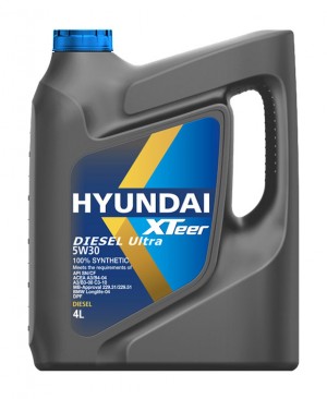 HYUNDAI XTEER D800 C3 (DIESEL ULTRA) 5W30 4Л API CF, SN ACEA C2, C3 BMW Longlife 1041222 HYUNDAI XTEER