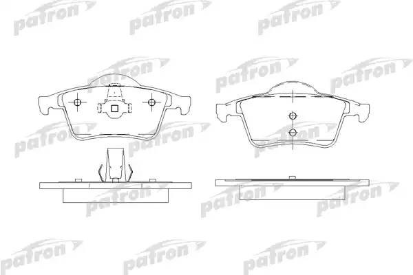 Колодки тормозные VOLVO S60,S70,S80 задние (4шт.) PATRON PBP1383 PATRON