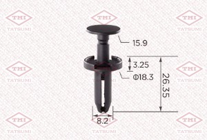 Клипса автомобильная [упаковка 10 штук] CHRYSLER TJB1220 TJB1220 TATSUMI