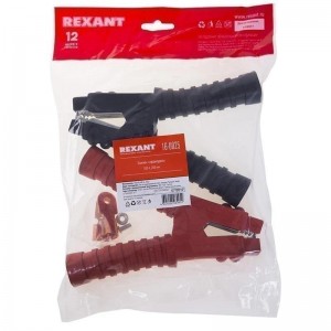 ЗАЖИМ - КРОКОДИЛ 20 СМ 500 А (цена за 1 зажим)  2шт 160025 REXANT