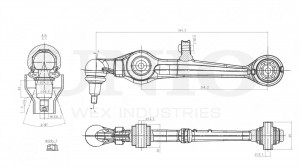 Рычаг подвески поперечный передний нижний SSP-40044 UNIO