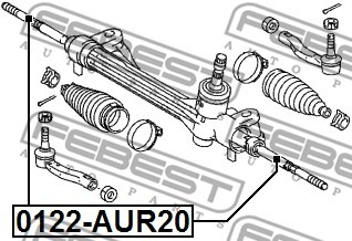 Тяга рулевая 0122-AUR20 0122AUR20 FEBEST