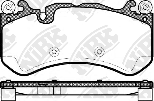 Колодки тормозные дисковые W204/W211/W212/R230 63/65AMG 06-  PN31012 PN31012 NIBK