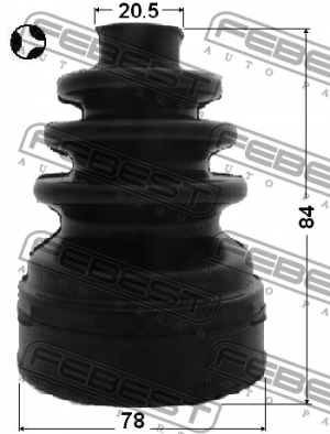 Пыльник ШРУСа внутрен VOLVO V50 2004-2011 2715-S40T 2715-S40T FEBEST
