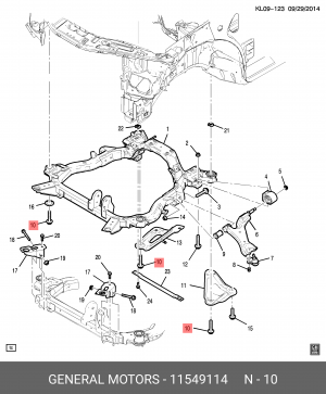 11549114 Болт 11549114 GENERAL MOTORS