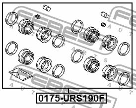 Ремкомплект передн суппорта LEXUS IS250/350 GSE20 2005-2012 0175-URS190F 0175-URS190F FEBEST