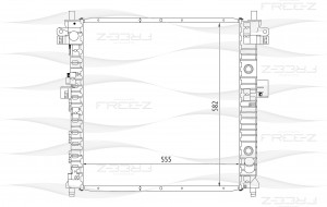 Радиатор охлаждения KK0191 KK0191 FREE Z