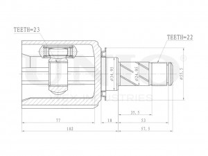 ШРУС внутренний CVJ-30065 UNIO