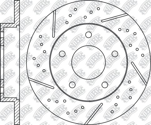 Диск тормозной MAZDA 3 (02-) задний (1шт.) NIBK RN1369DSET NIBK