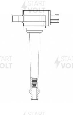Катушка зажигания для а/м Renault Fluence (10-)/Megane (08-) 2.0i (SC 0907) SC 0907 START VOLT