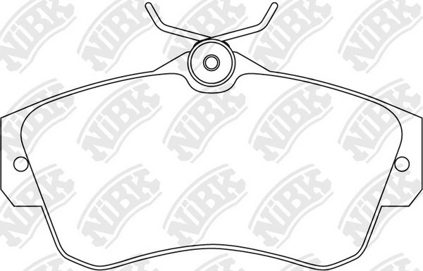Колодки тормозные CHRYSLER Cruiser передние (4шт.) NIBK PN0154 NIBK