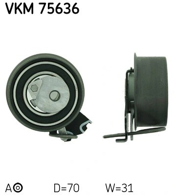 Ролик натяжителя ремня ГРМ VKM75636 SKF