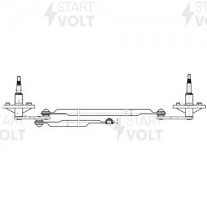 Трапеция стеклооч. для а/м КАМАЗ Компас 5/JAC N56 (VWA 0577) VWA 0577 START VOLT