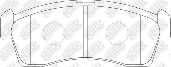 Колодки тормозные SUZUKI Liana 4WD (02-) (1.3/1.6) передние (4шт.) NIBK PN9523 NIBK