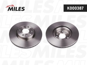 Диск тормозной VW Caddy,Golf,Jetta,Passat AUDI A3,Q3 SEAT Leon SKODA Yeti передн K000387 MILES