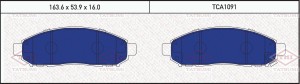 колодки дисковые перед.!\ NISSAN Pathfinder/Navara 05> TCA1091 TATSUMI