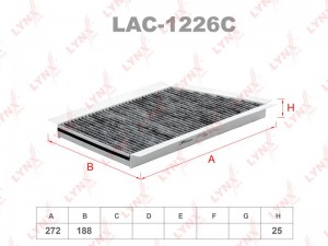 фильтр салона! угольный\ MB W203/S203 00-07 LAC-1226C LYNXAUTO