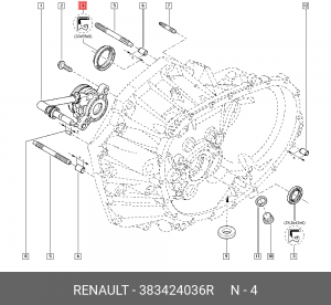 Сальник привода RENAULT Megane (02-09) правого OE 383424036R RENAULT