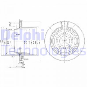 BG3042 диск тормозной задний!\ BMW E39 2.3-4.0 M51/M52/M54/M57/M62 95> BG3042 DELPHI