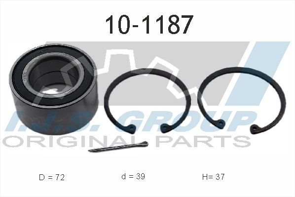к-кт подшипника ступ.пер.!\Opel Astra/Kadett <01 101187 IJS GROUP
