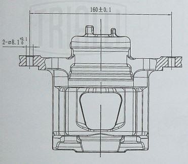 Суппорт тормозной передний левый CF 052105 TRIALLI