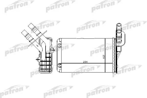 Радиатор кондиционера RENAULT Clio (99-05) (1.0/3.0/1.5 D/1.9 D) PATRON PRS2071 PATRON