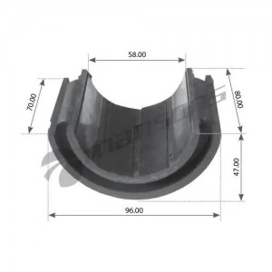 Полувтулка стабилизатора O60 95x80 mm Iveco, DAF 200024 MANSONS