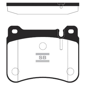 Колодки тормозные дисковые MB W203/S203/CL203 1.8-3.5i/2.2-3.0CDi 02 SP2329 SP2329 SANGSIN