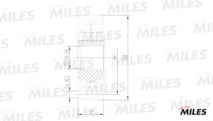 ШРУС внутренний VW T4 1.9D-2.8 90-03 (GKN 302464) GA10036 GA10036 MILES