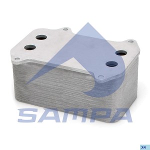 Радиатор масляный XF95 ('02-), CF85 ('01-) маслоохладитель 051055 SAMPA
