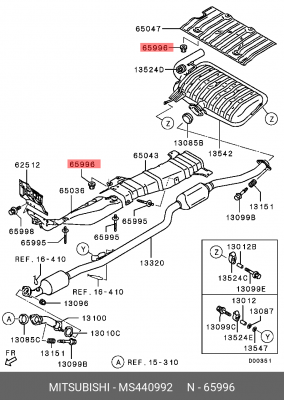 ГАЙКА MS440992 MS440992 MITSUBISHI