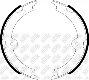 Колодки тормозные TOYOTA LEXUS стояночного тормоза (4шт.) NIBK FN0659 NIBK