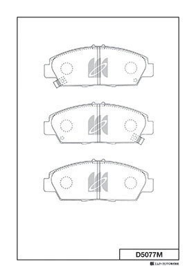 Замена на D5077MH Колодки тормозные дисковые пер. HONDA PRELUDE,ACCORD,PRELUDE D D5077M MK KASHIYAMA