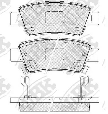 Колодки тормозные дисковые HONDA CR-V 2007 PN8809 PN8809 NIBK