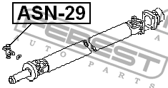 Крестовина карданного вала 28x53 ASN-29 ASN-29 FEBEST