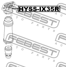 Опора амортизатора KIA Sportage (10-) задняя FEBEST HYSS-IX35R FEBEST